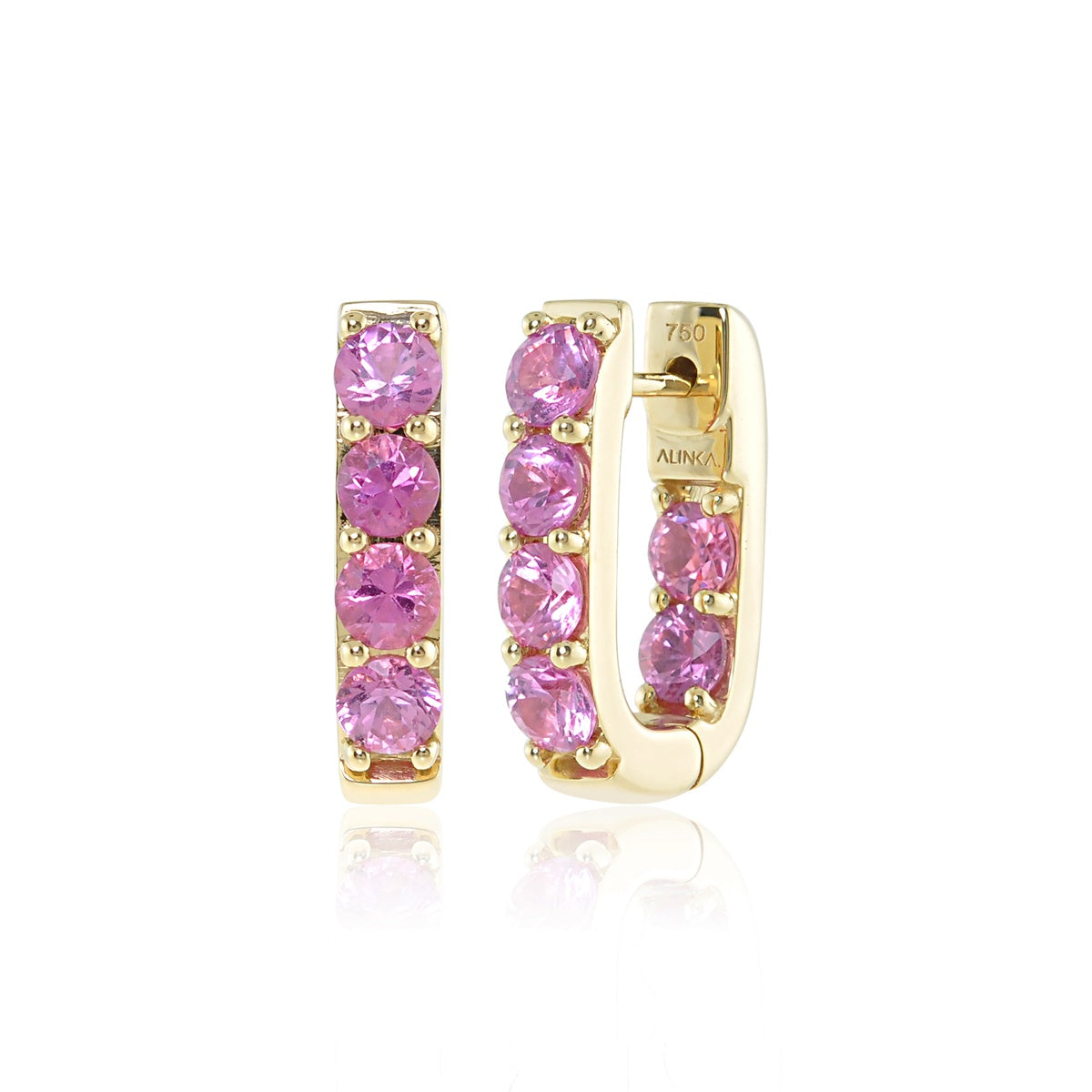 LINKA Grande Pink Sapphire Earrings Pair