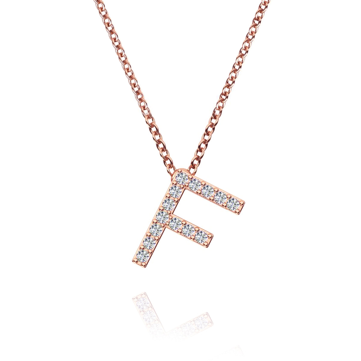 ID Initial Diamond Necklace