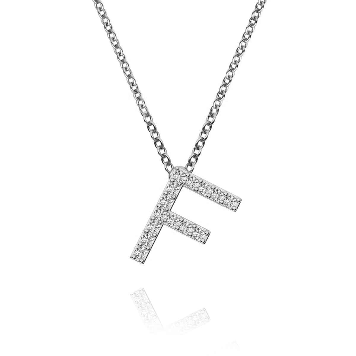 ID Initial Diamond Necklace