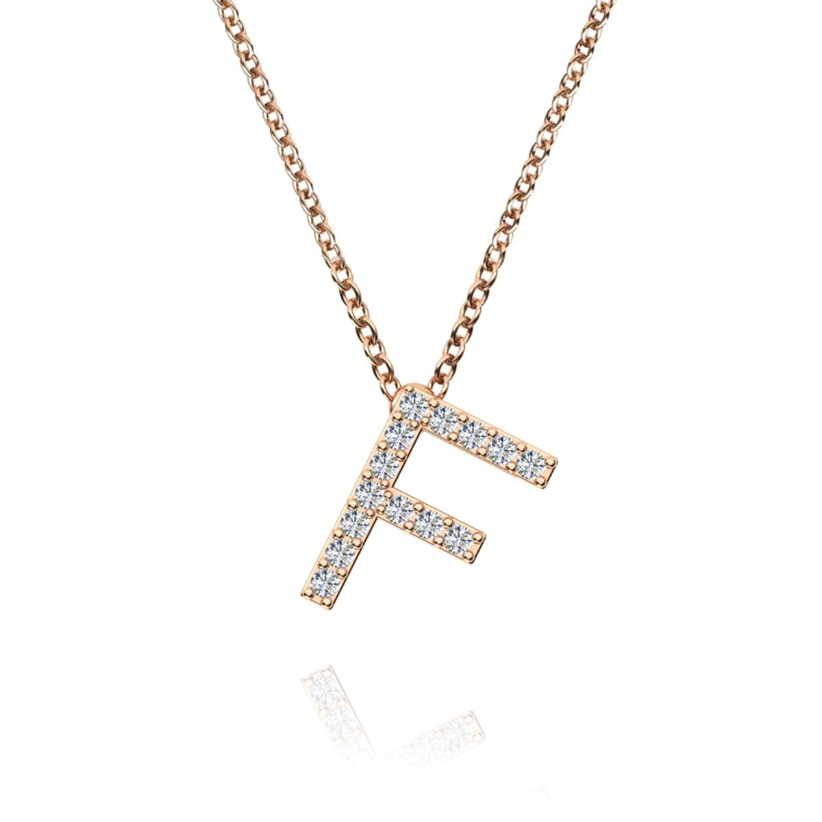 ID Initial Diamond Necklace