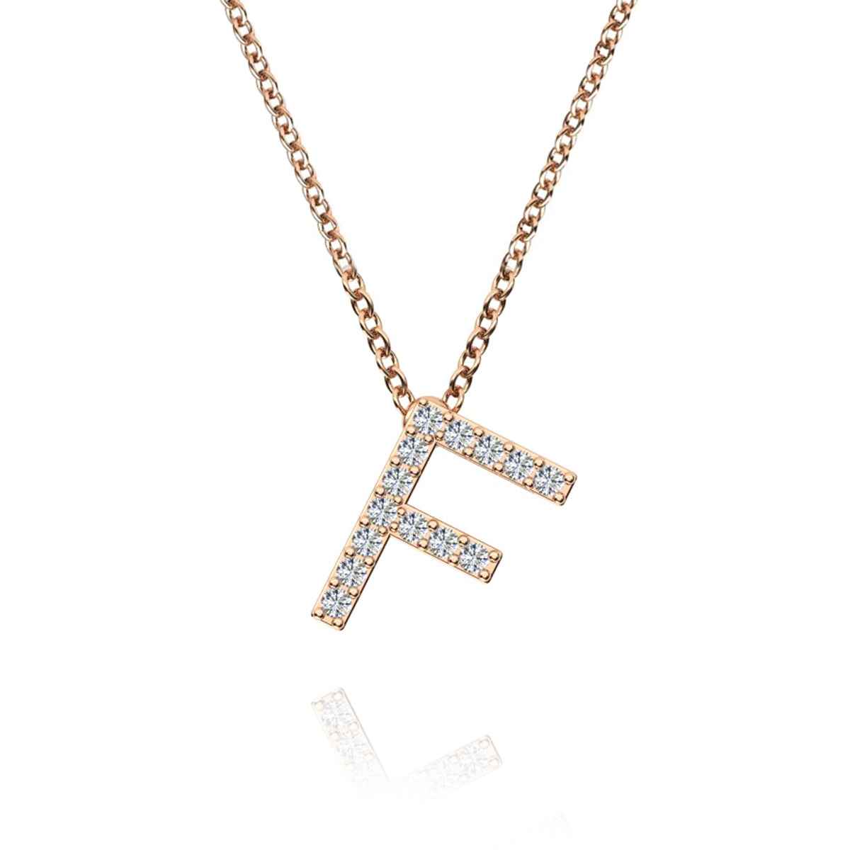 ID Initial Diamond Necklace