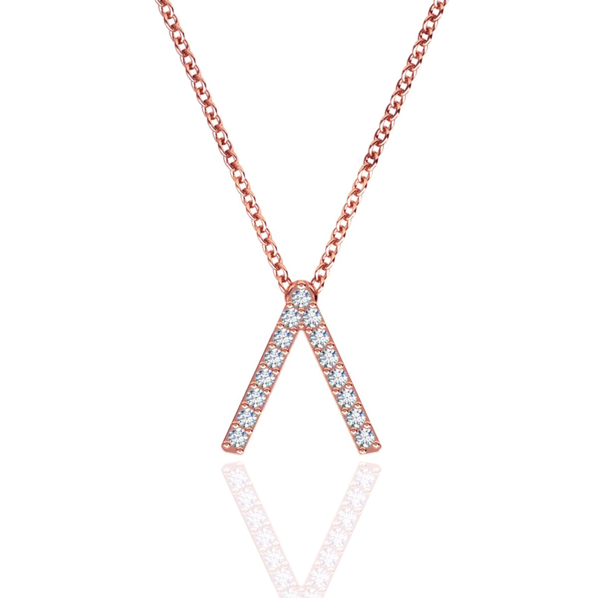 ID Initial Diamond Necklace