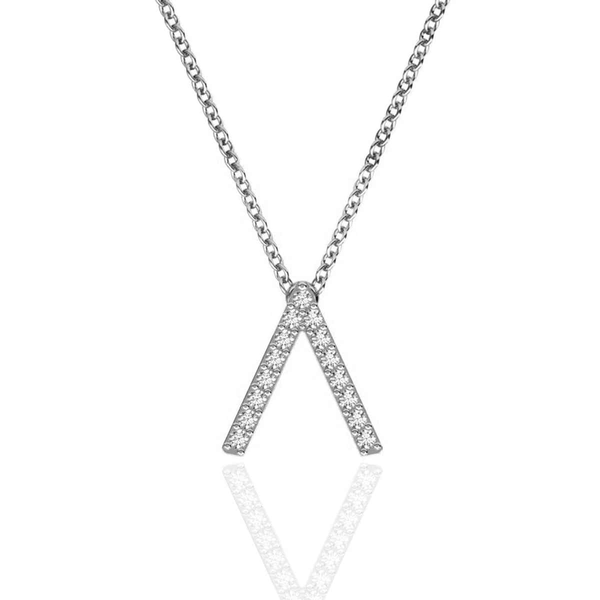 ID Initial Diamond Necklace