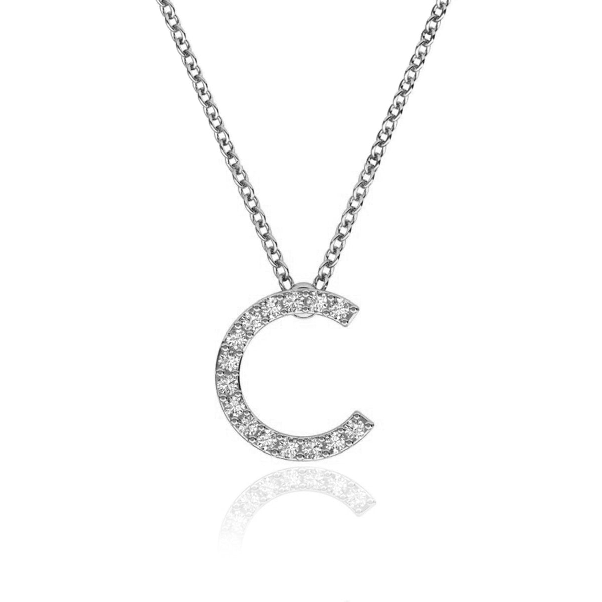 ID Initial Diamond Necklace
