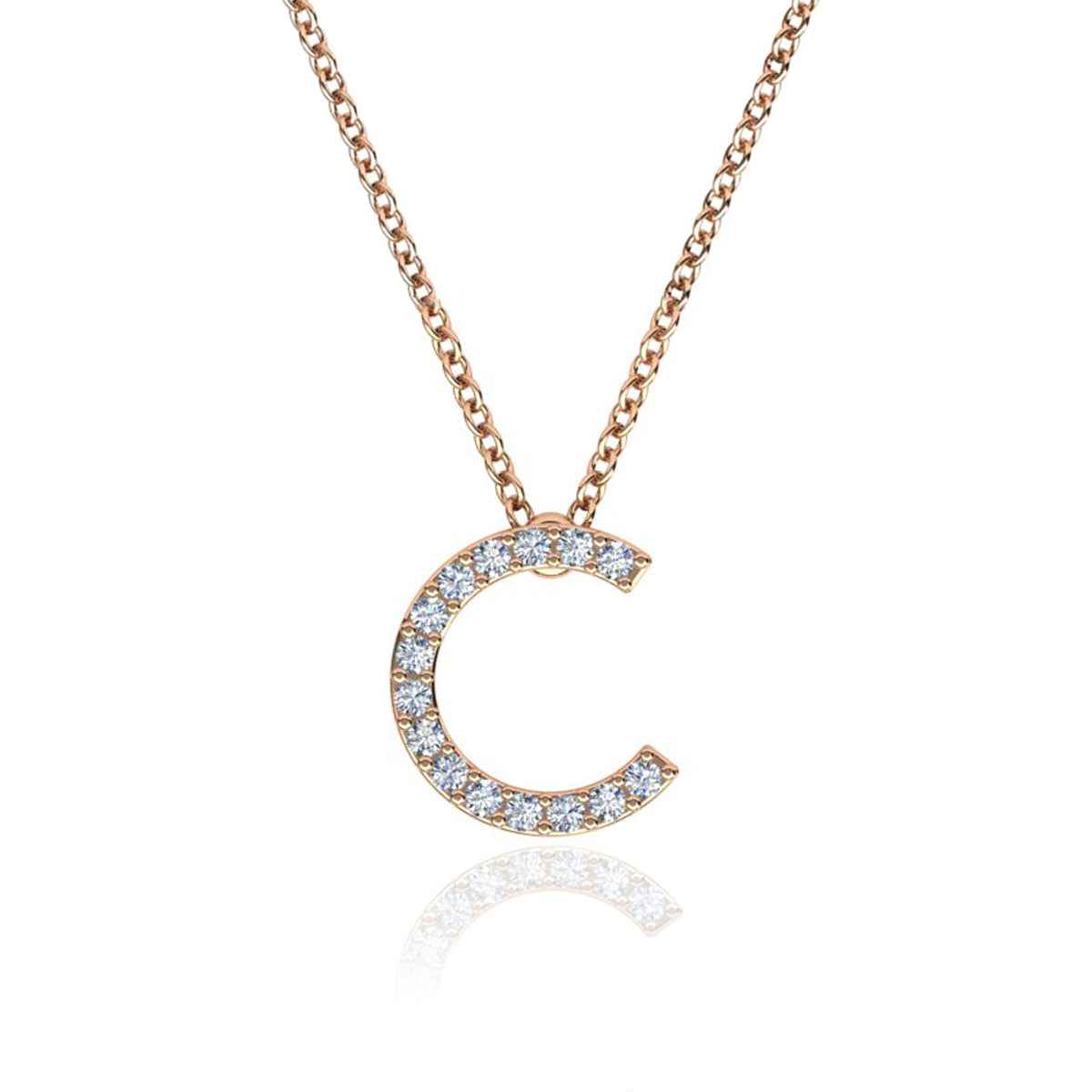 ID Initial Diamond Necklace