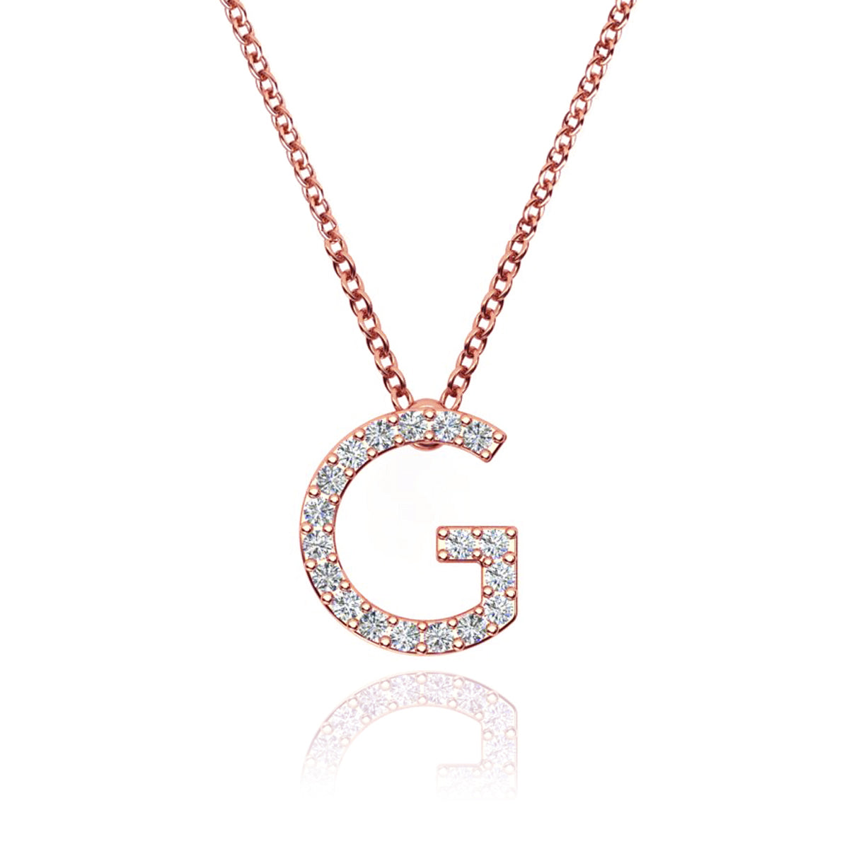 ID Initial Diamond Necklace