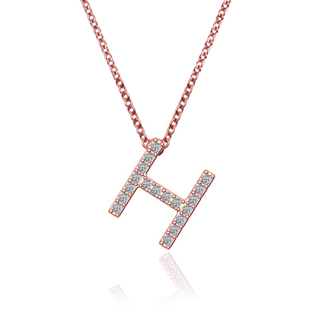 ID Initial Diamond Necklace