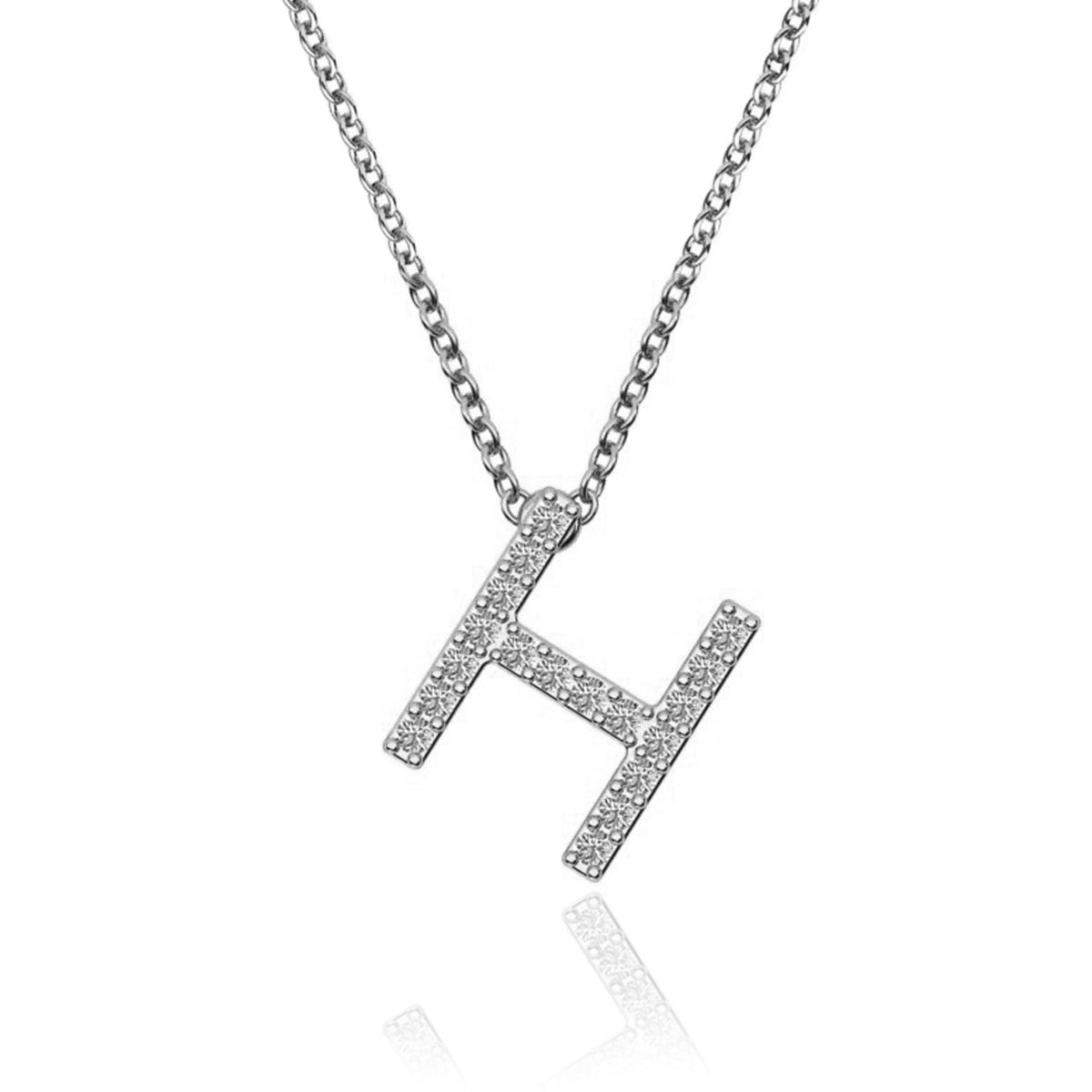 ID Initial Diamond Necklace