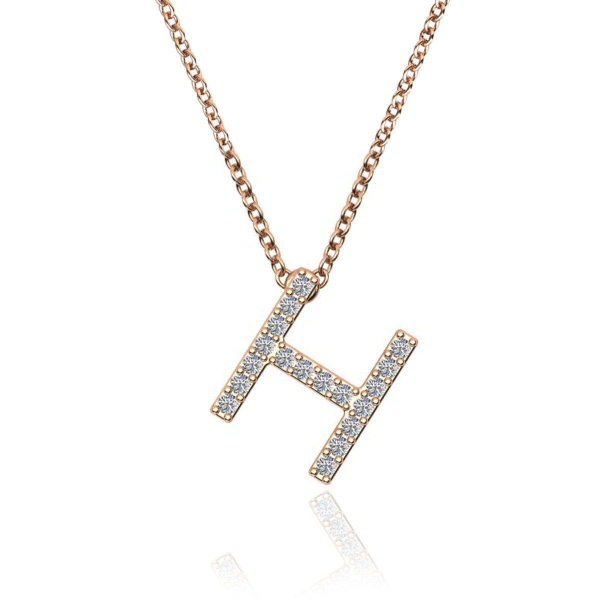 ID Initial Diamond Necklace