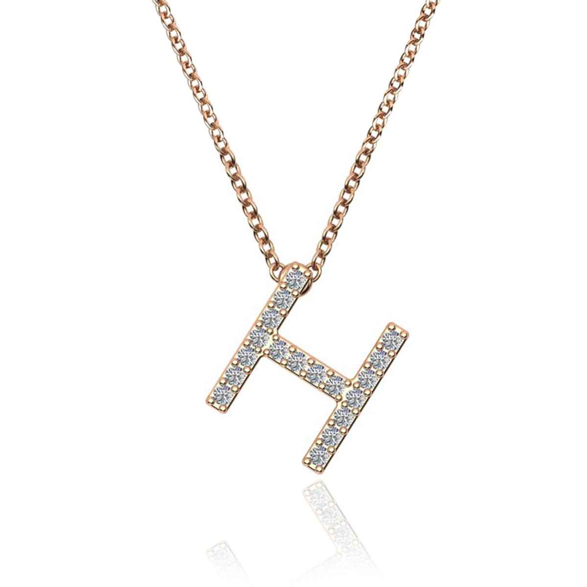 ID Initial Diamond Necklace