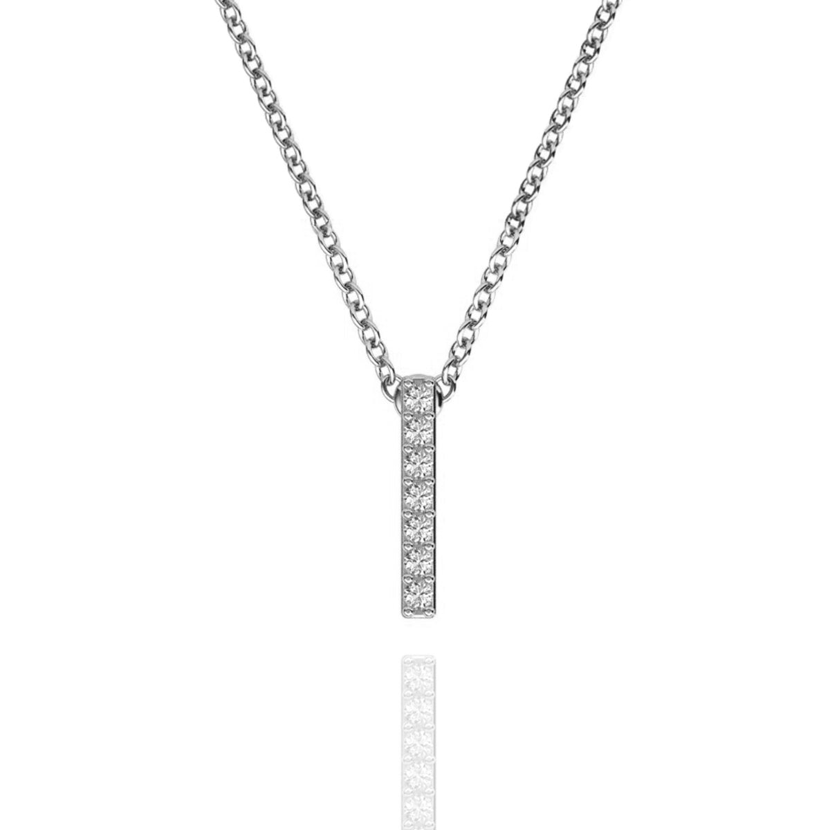 ID Initial Diamond Necklace
