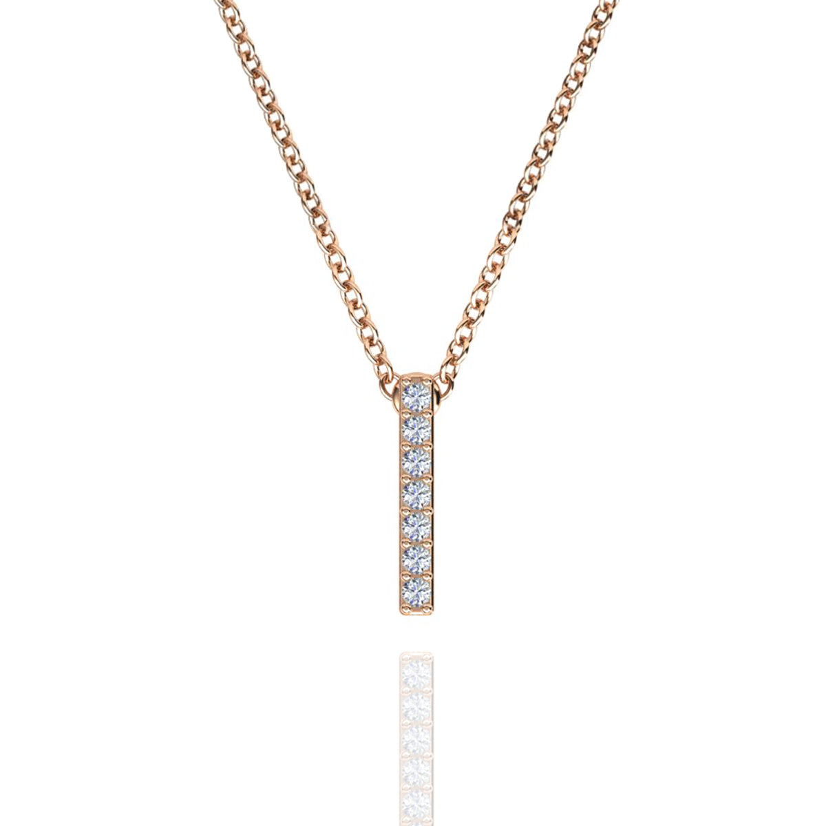 ID Initial Diamond Necklace
