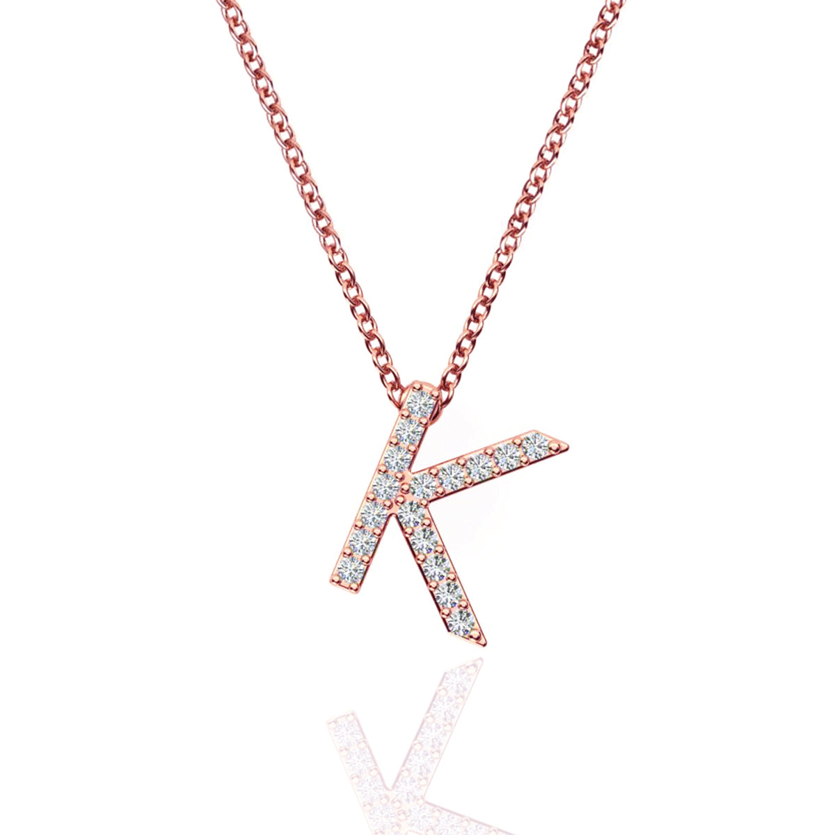 ID Initial Diamond Necklace