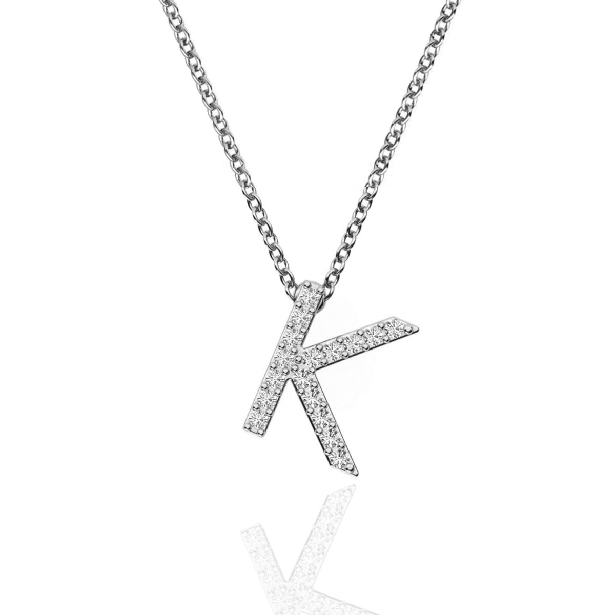 ID Initial Diamond Necklace