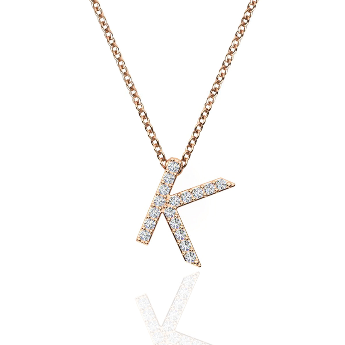 ID Initial Diamond Necklace