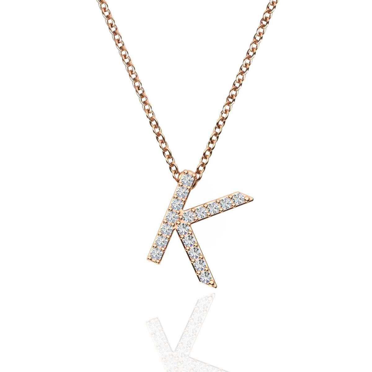 ID Initial Diamond Necklace