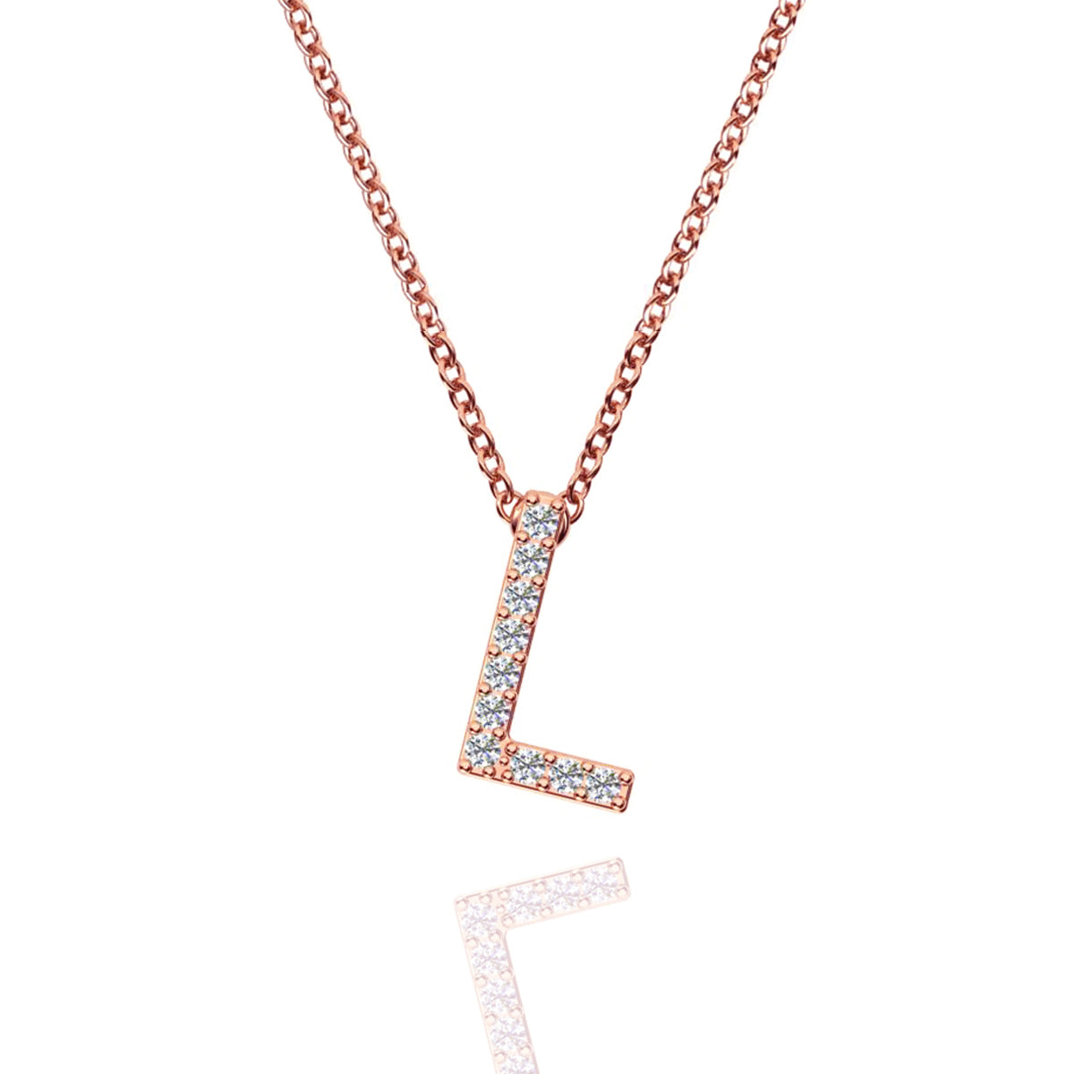ID Initial Diamond Necklace