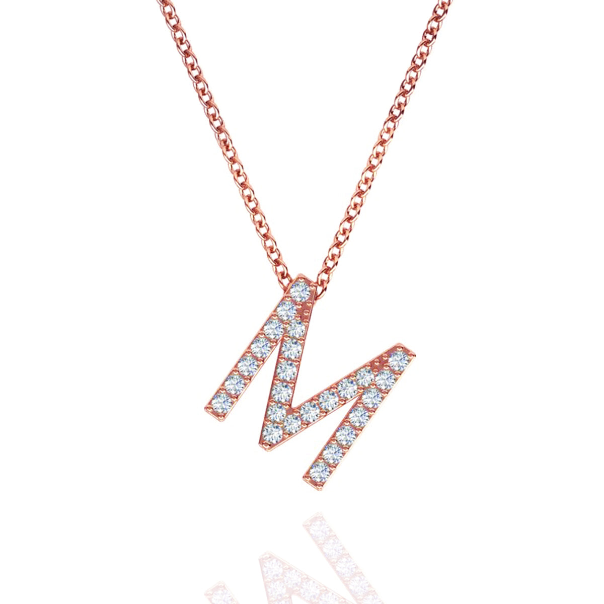 ID Initial Diamond Necklace