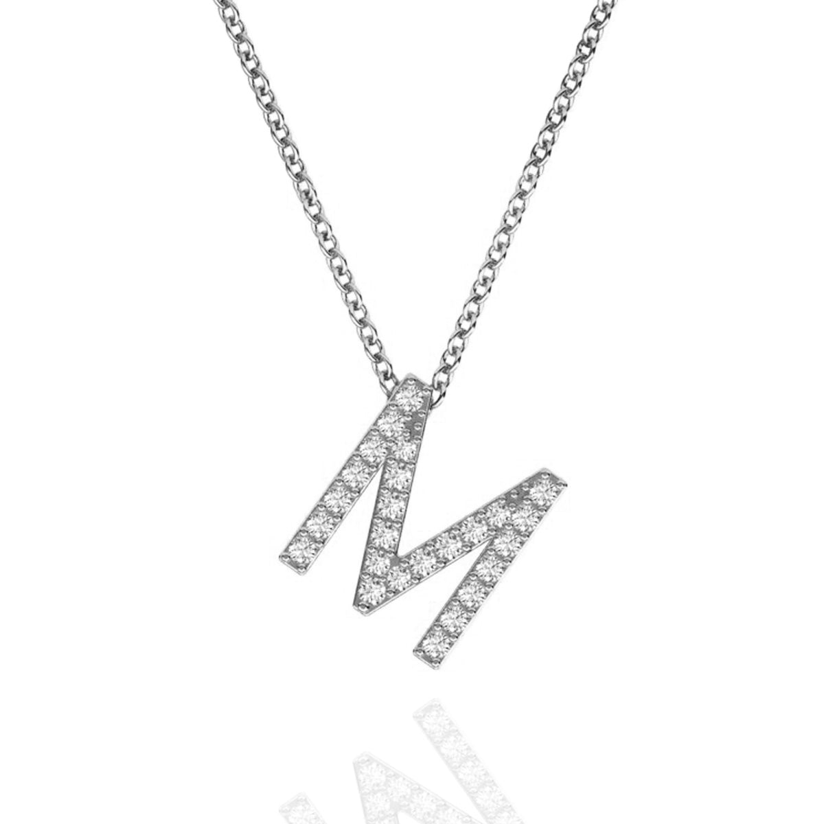 ID Initial Diamond Necklace