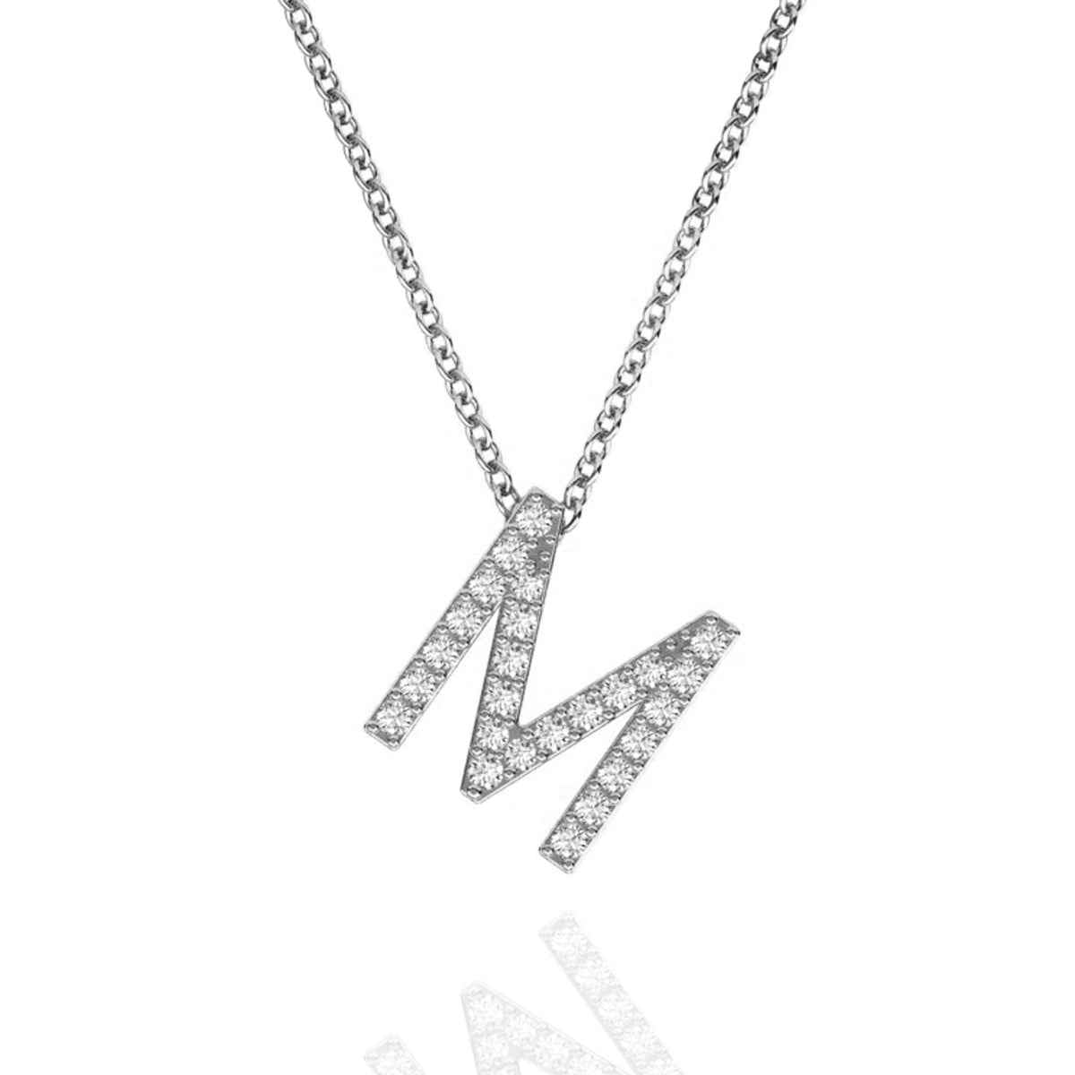 ID Initial Diamond Necklace