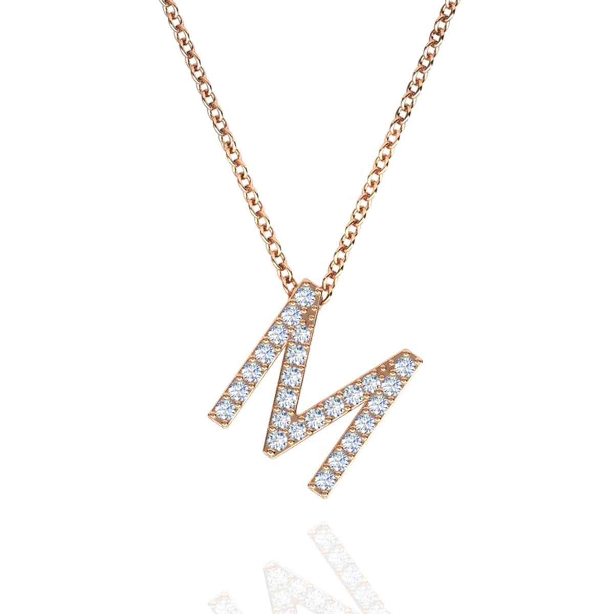 ID Initial Diamond Necklace