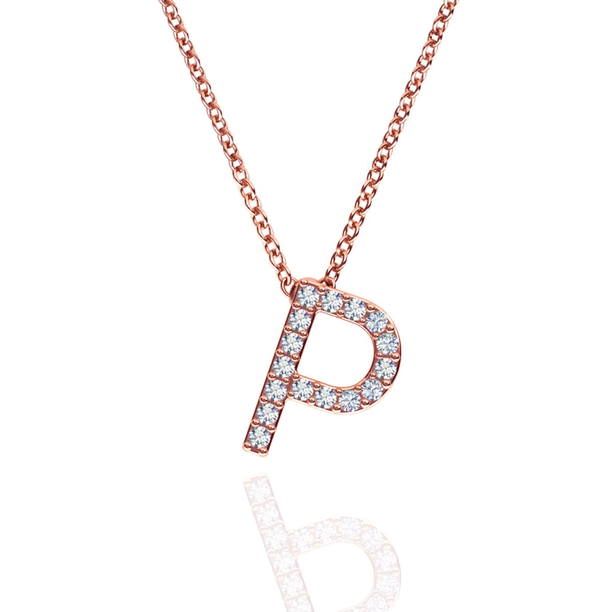 ID Initial Diamond Necklace