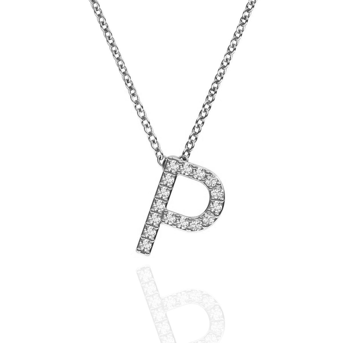 ID Initial Diamond Necklace