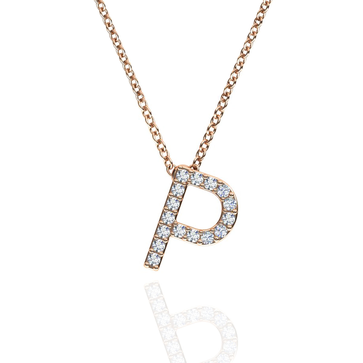 ID Initial Diamond Necklace