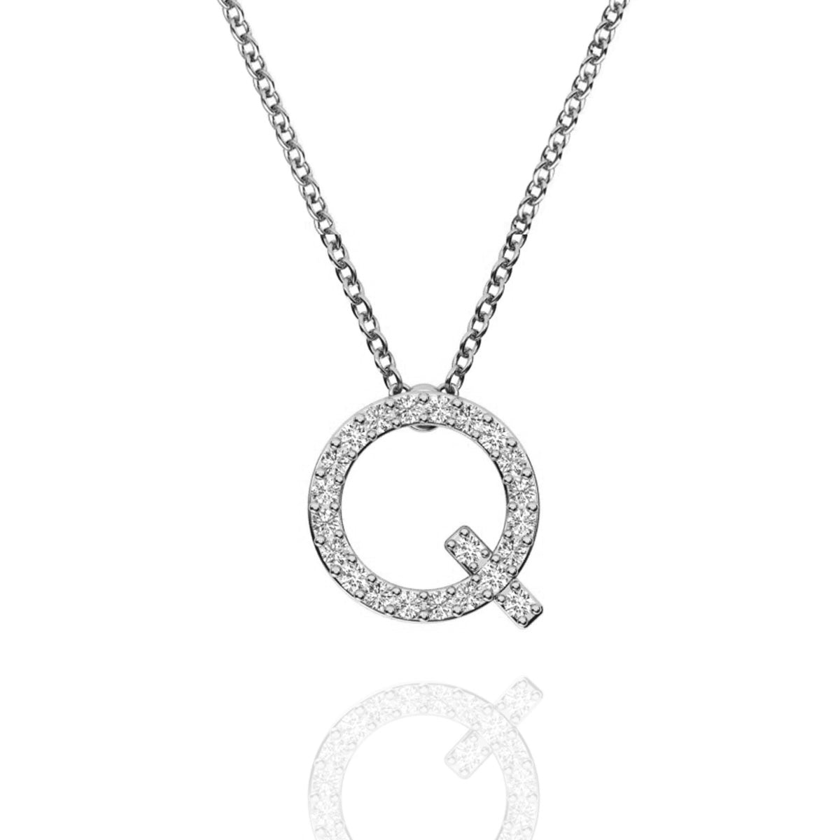 ID Initial Diamond Necklace