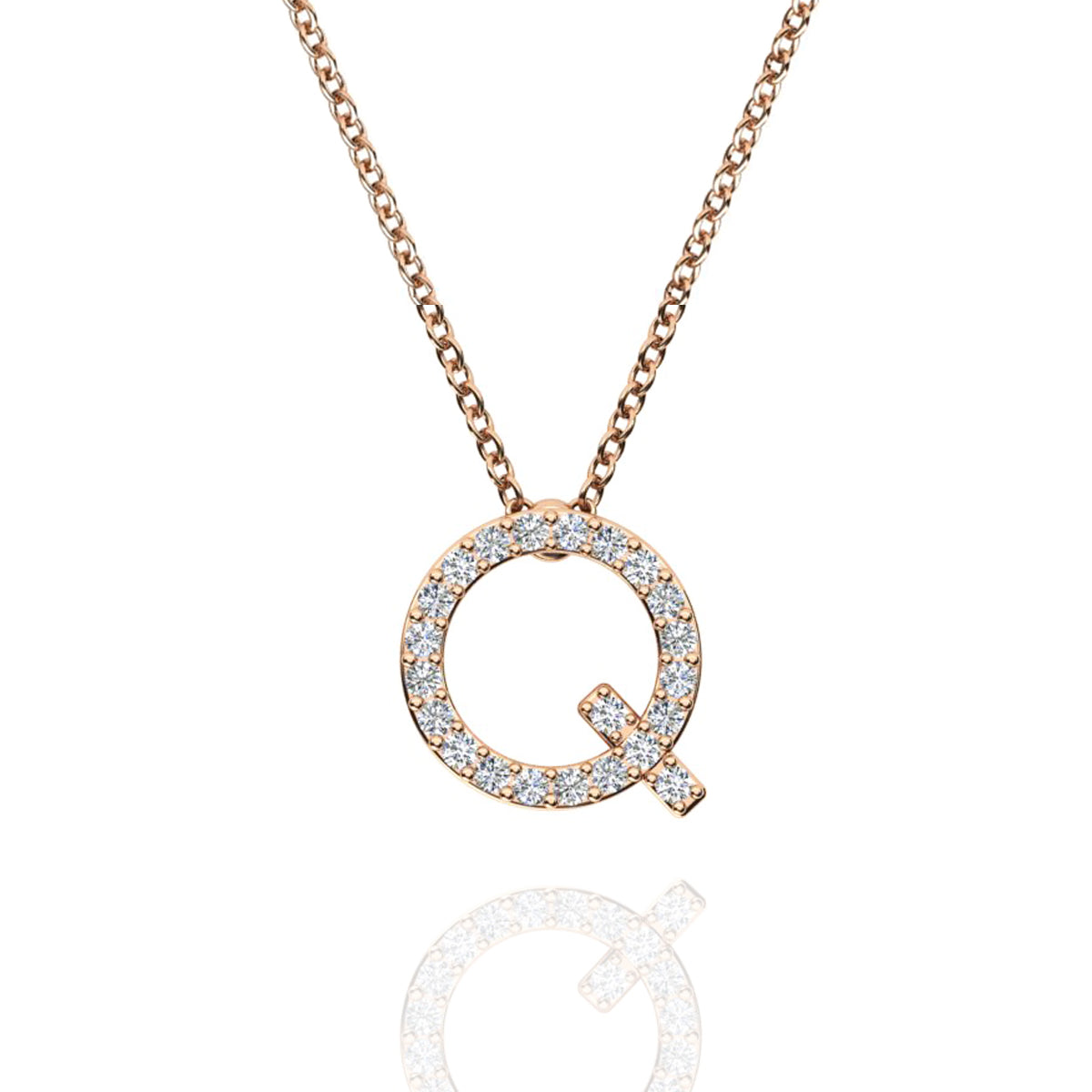 ID Initial Diamond Necklace