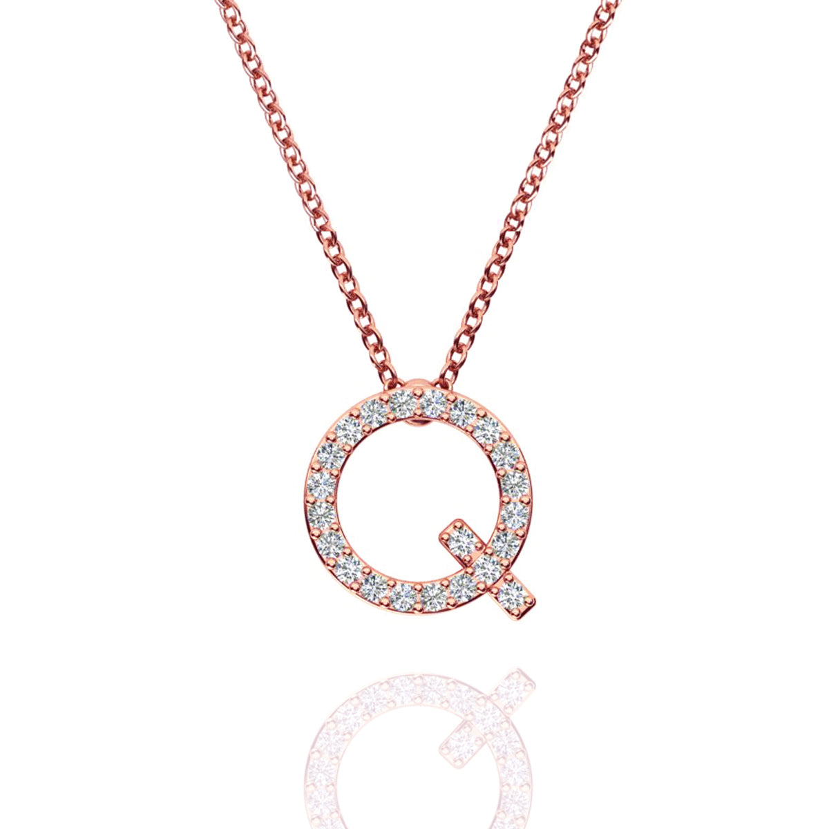 ID Initial Diamond Necklace