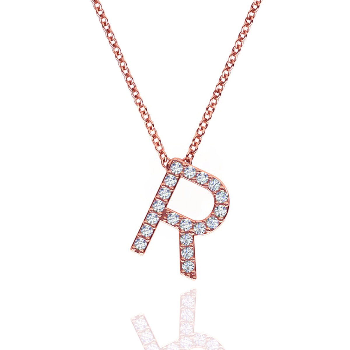 ID Initial Diamond Necklace