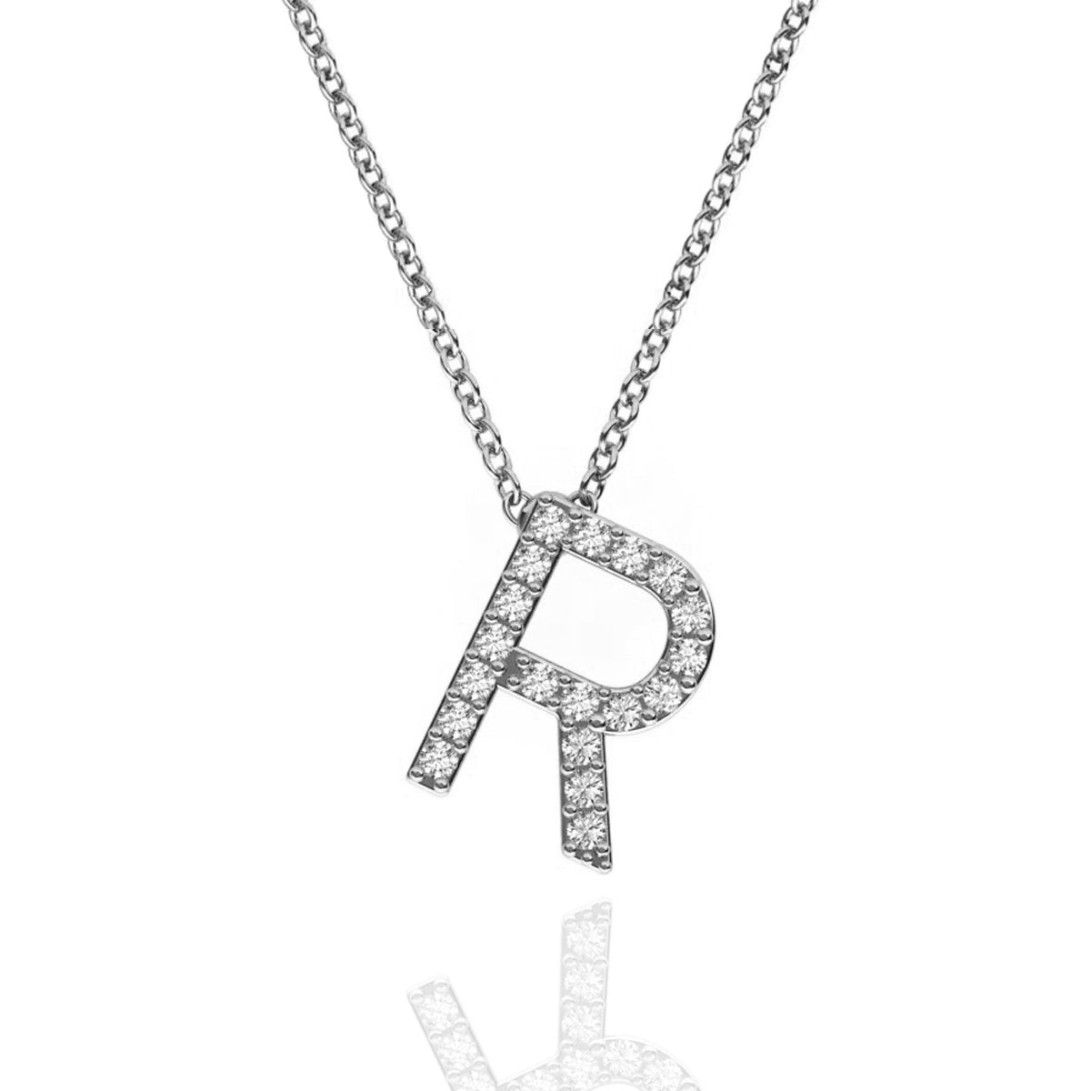 ID Initial Diamond Necklace