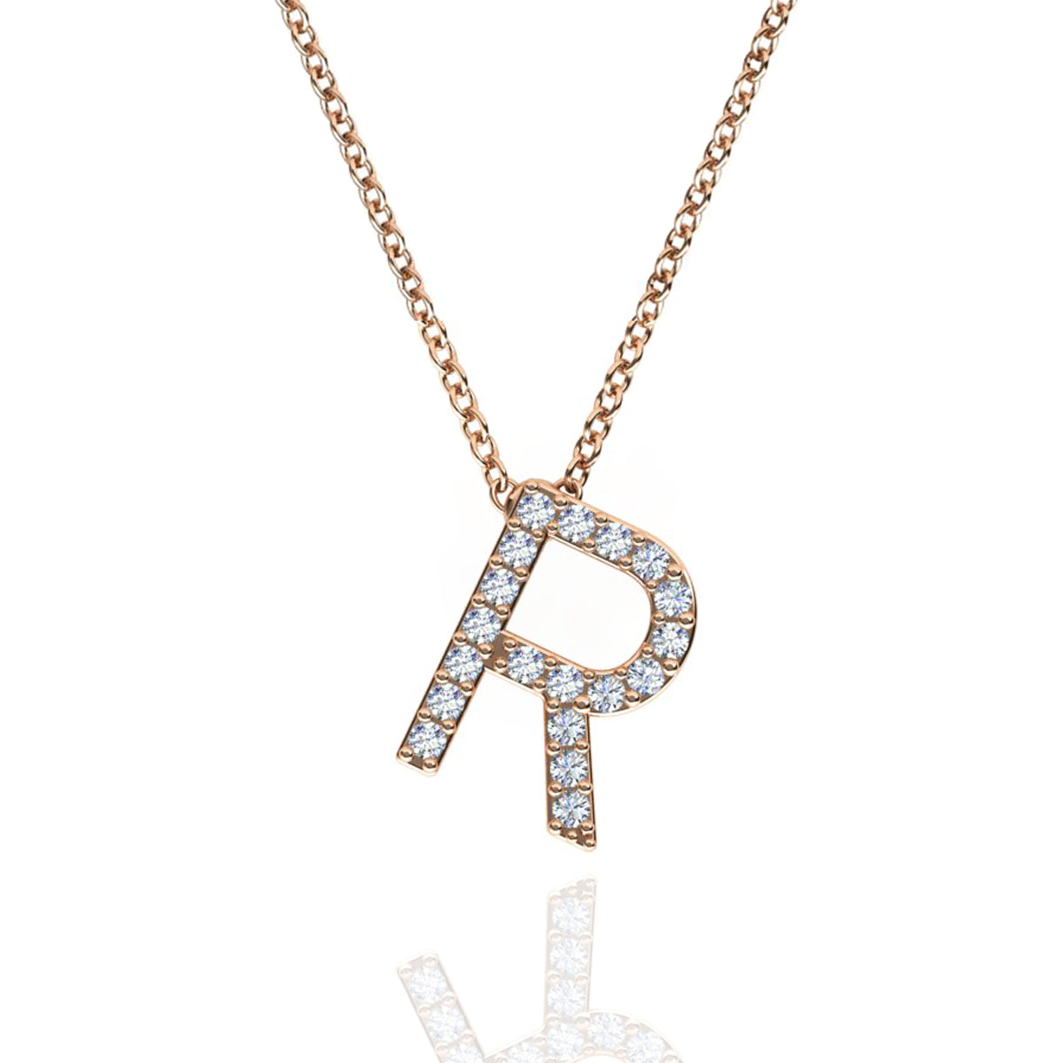ID Initial Diamond Necklace