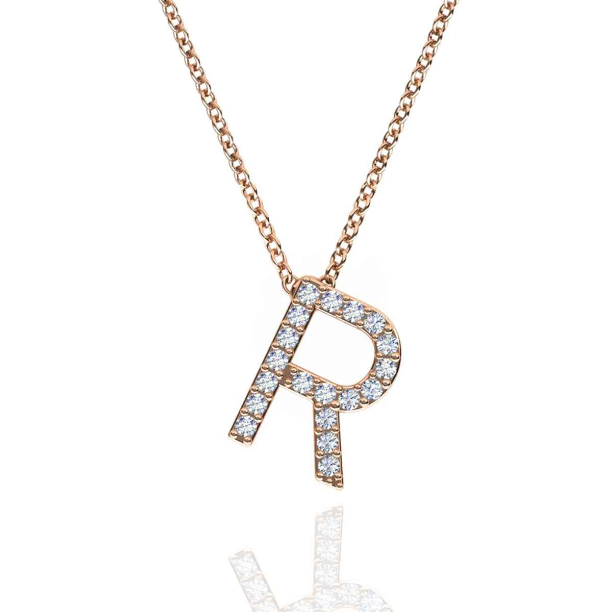ID Initial Diamond Necklace