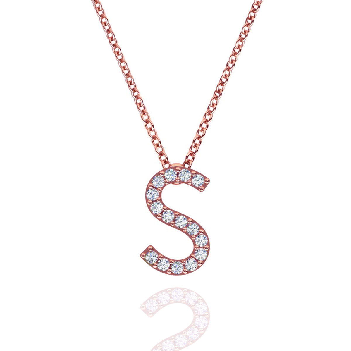 ID Initial Diamond Necklace
