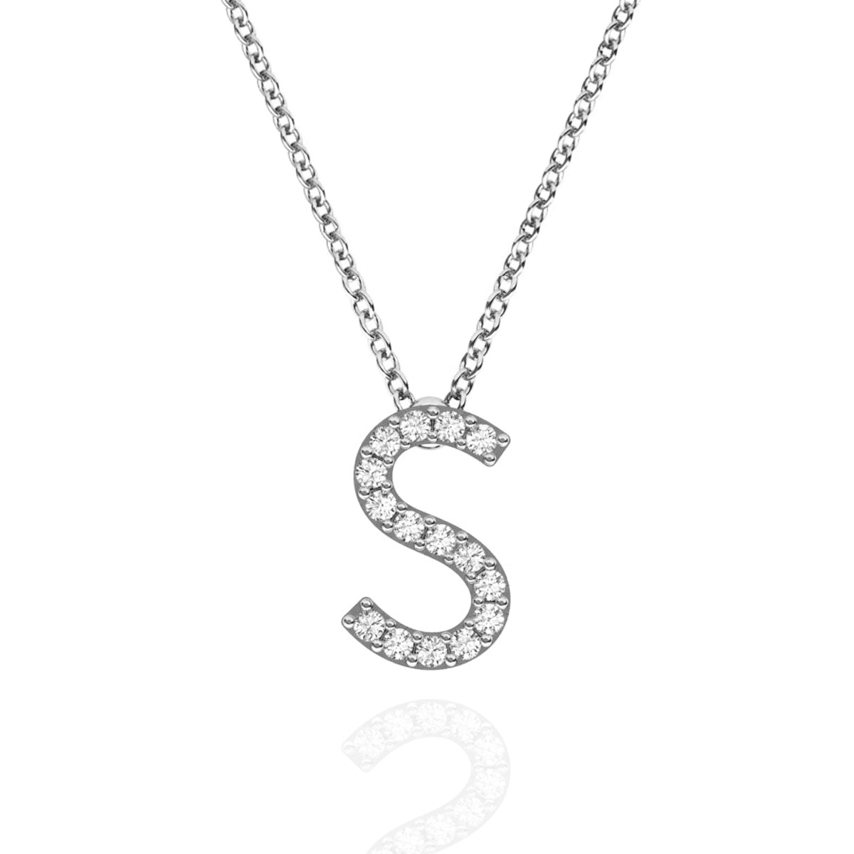 ID Initial Diamond Necklace