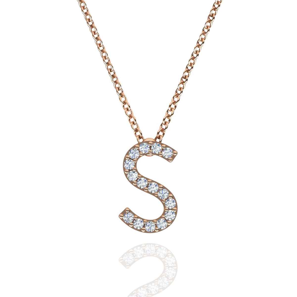 ID Initial Diamond Necklace