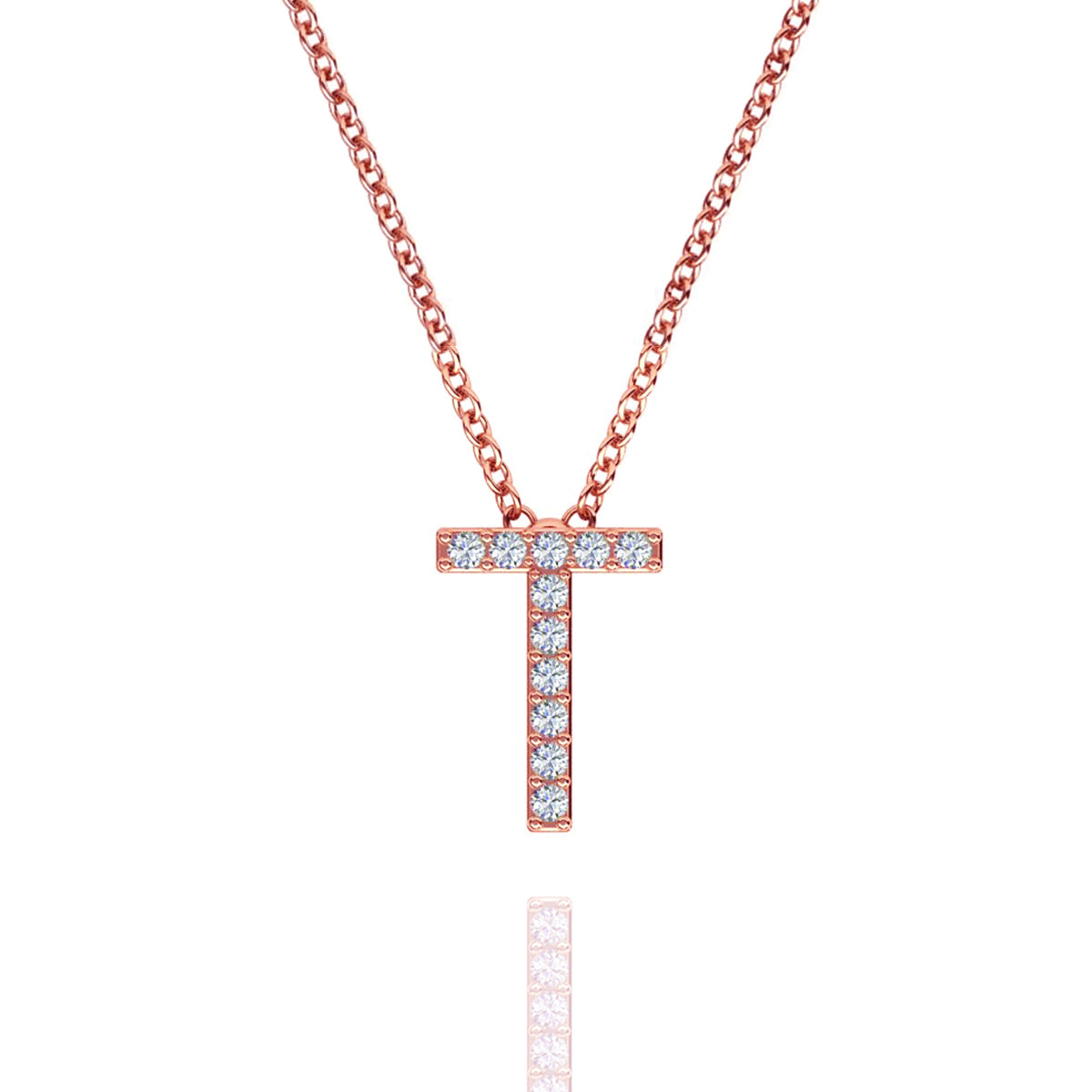 ID Initial Diamond Necklace