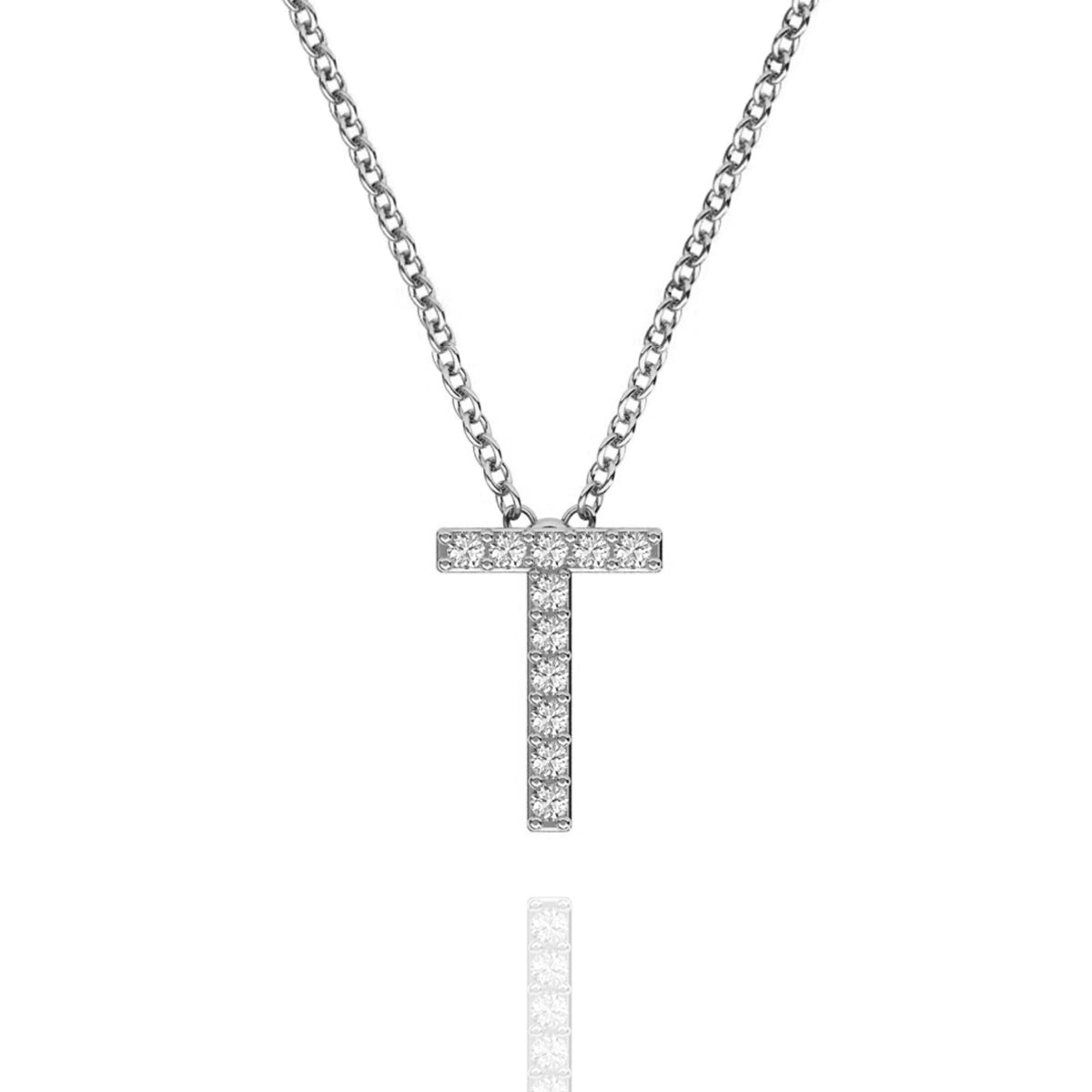 ID Initial Diamond Necklace