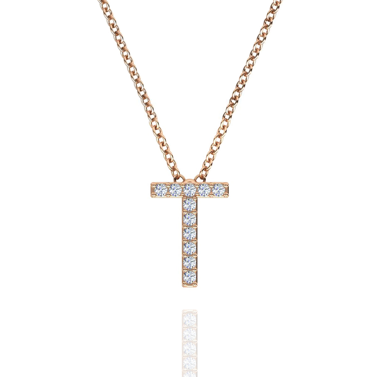 ID Initial Diamond Necklace