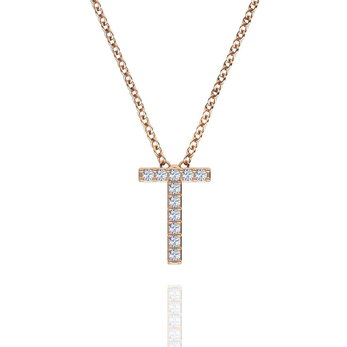 ID Initial Diamond Necklace