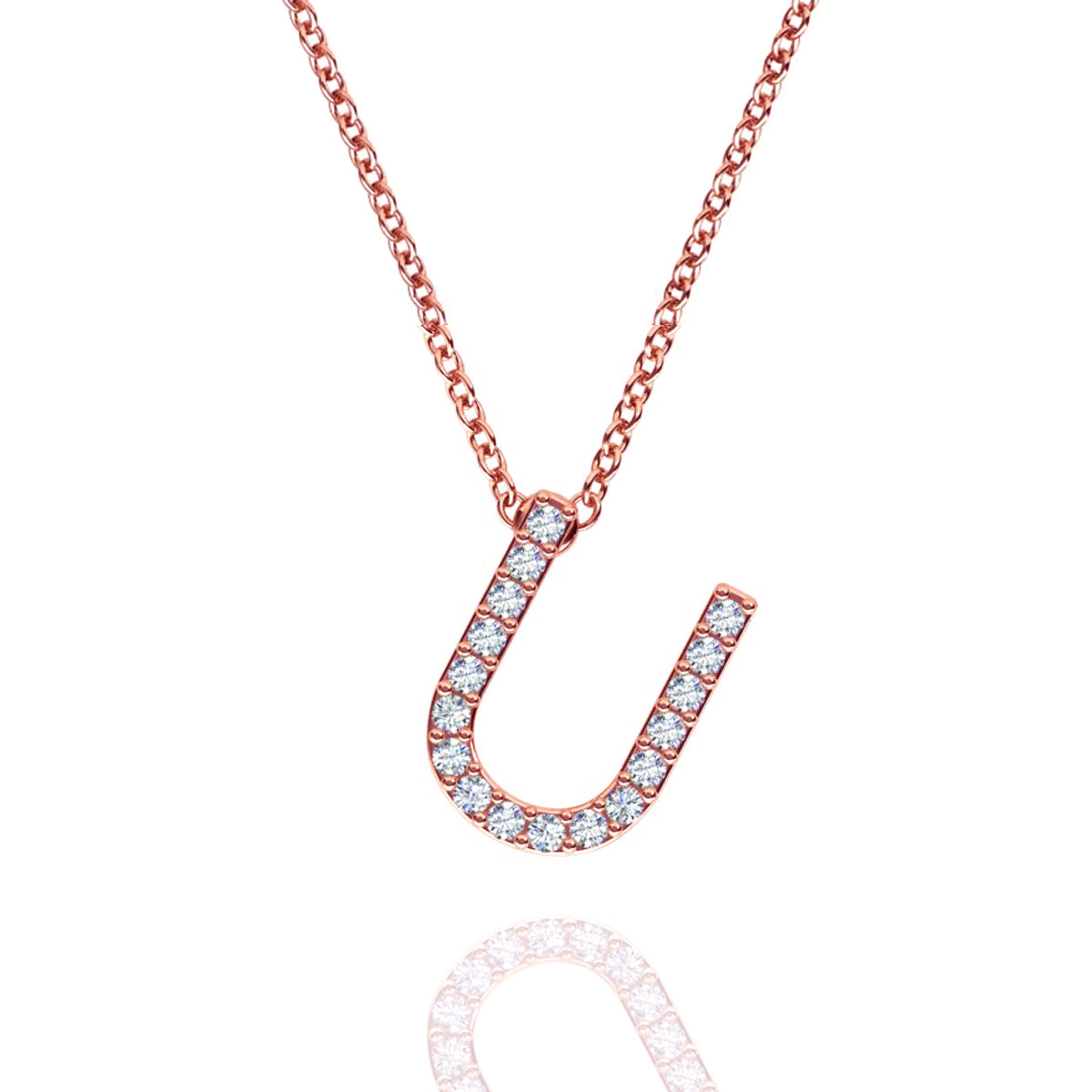 ID Initial Diamond Necklace