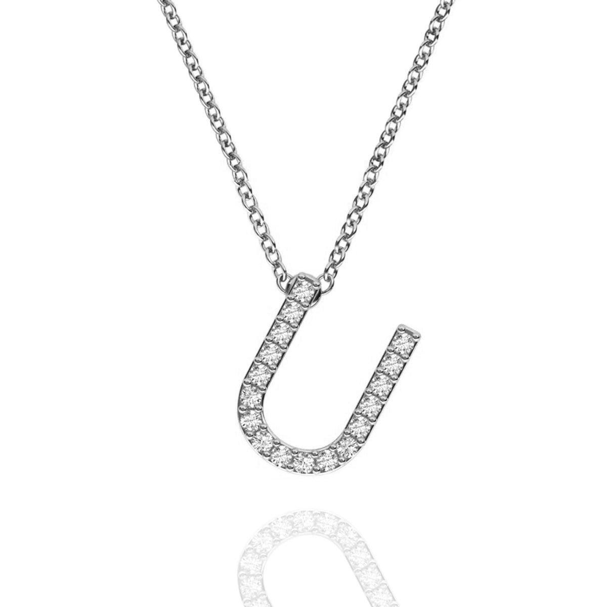 ID Initial Diamond Necklace
