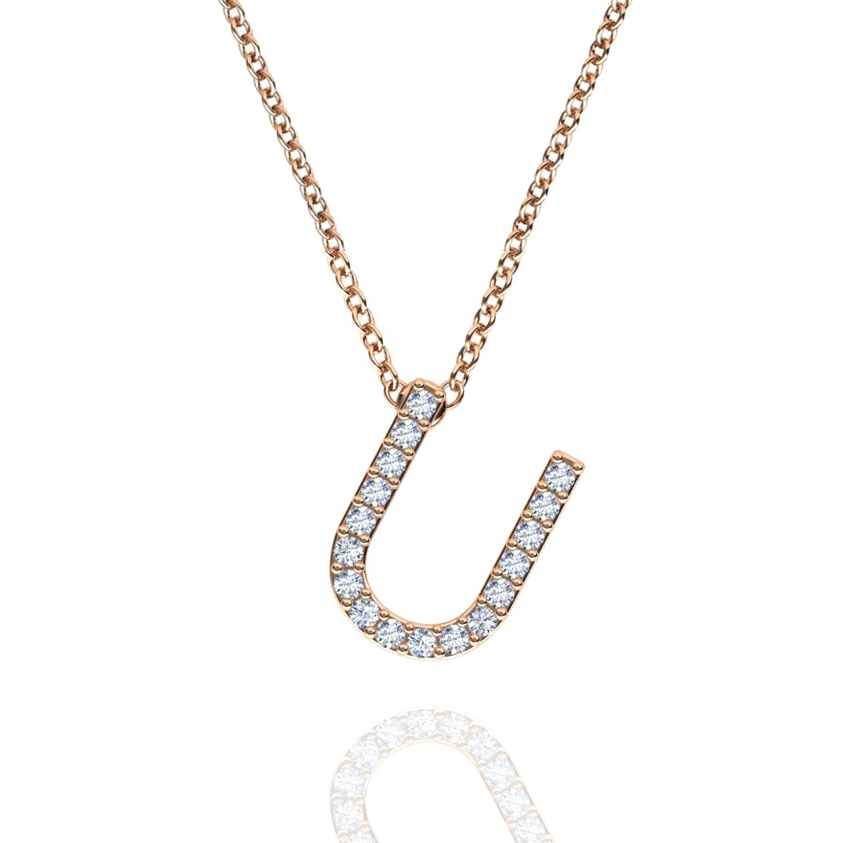ID Initial Diamond Necklace