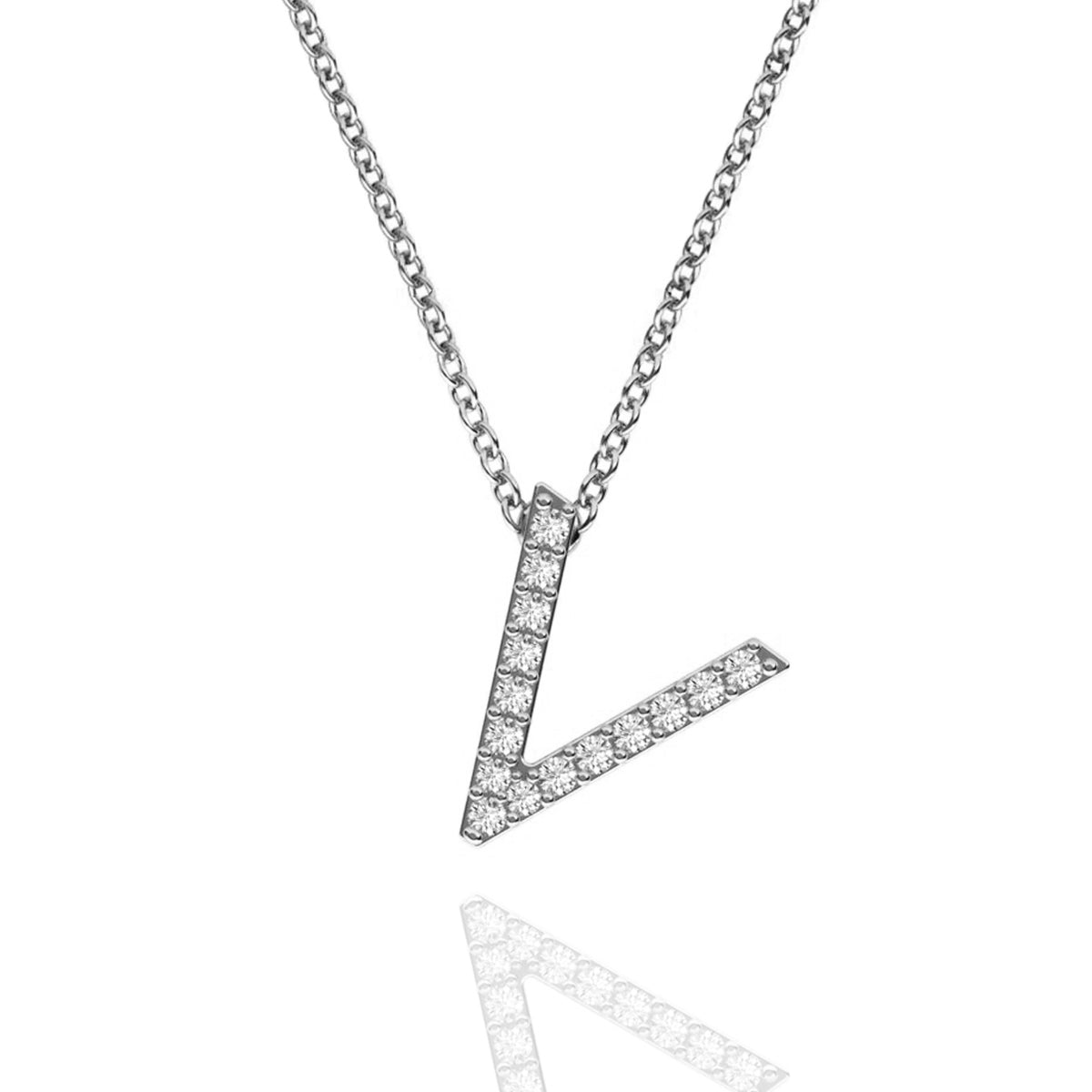 ID Initial Diamond Necklace