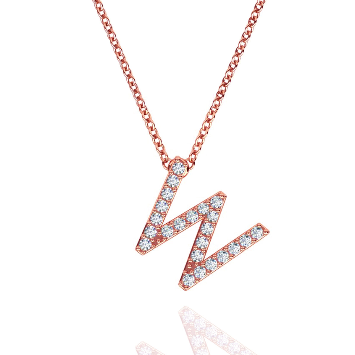 ID Initial Diamond Necklace