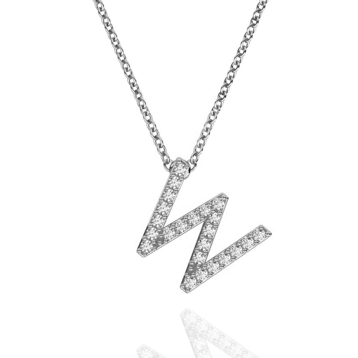 ID Initial Diamond Necklace