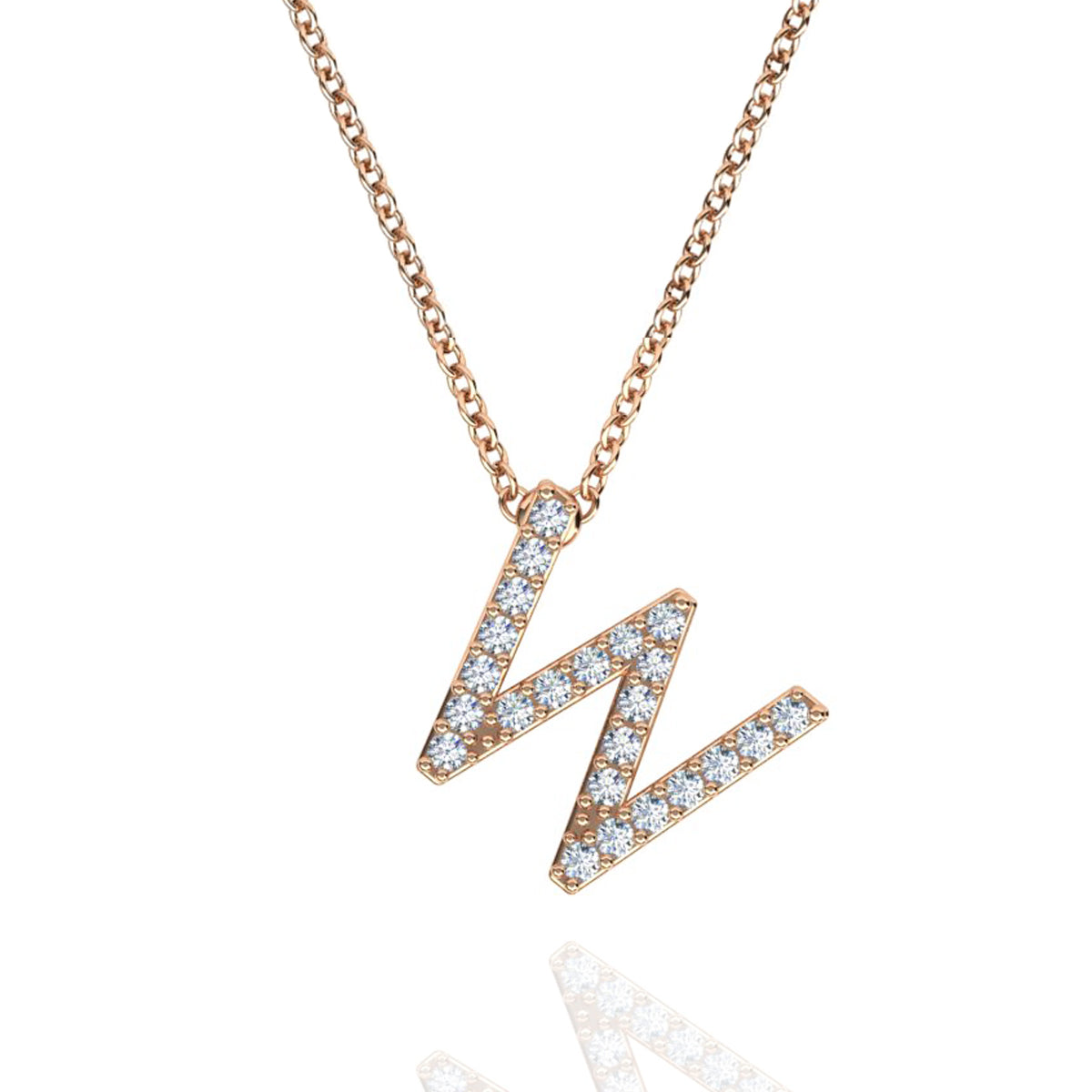 ID Initial Diamond Necklace