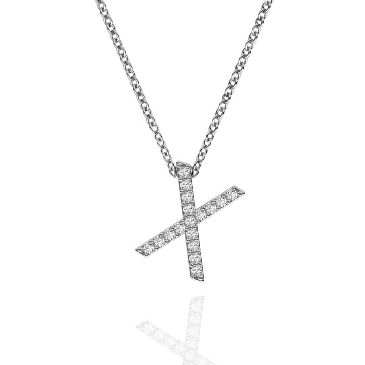 ID Initial Diamond Necklace